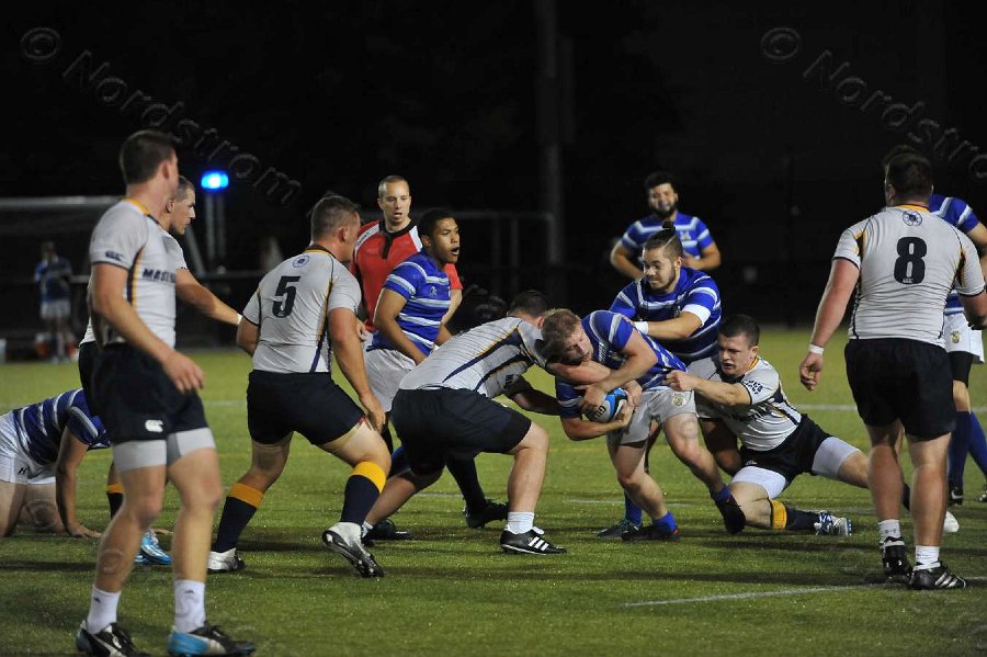 Wheaton Men\'s Rugby vs Mass Maritime.  Photo by Keith Nordstrom